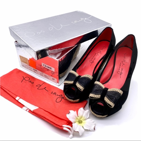 NIB Pas de Rouge Cona Wedge Heels, 37 - Picture 6 of 15